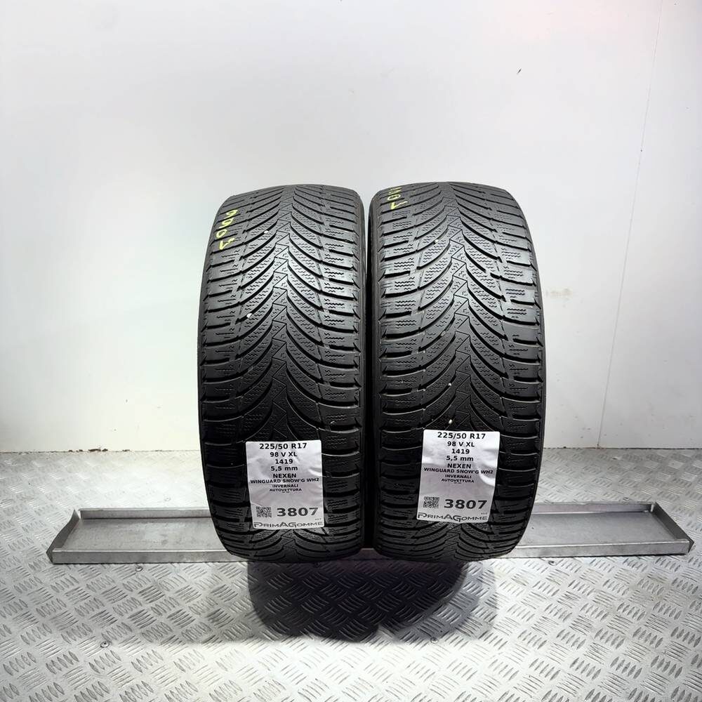 Gomme Usate 225 50 R17 98V XL Nexen Winguard Snow’G WH2 79% Invernali