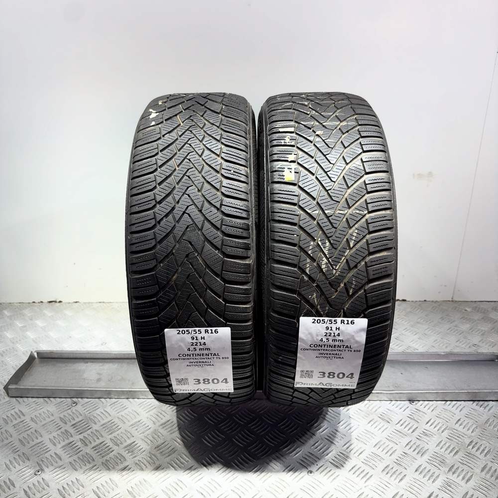 Gomme Usate 205 55 R16 91H Continental Contiwintercontact TS 850 Invernali