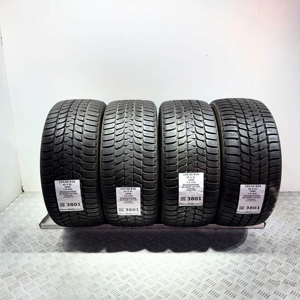 Gomme Usate 235 40 R18 95V XL Bridgestone Blizzak LM-25V 98% Invernali