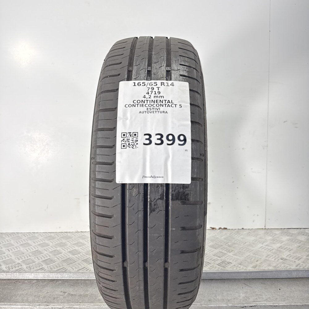 Gomma Usata 165 65 R14 79T CONTINENTAL CONTIECOCONTACT 5 Estivo