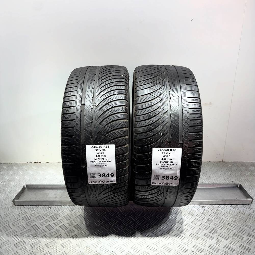 Gomme Usate 245 40 R18 97V XL Michelin Pilot Alpin PA4 Invernali