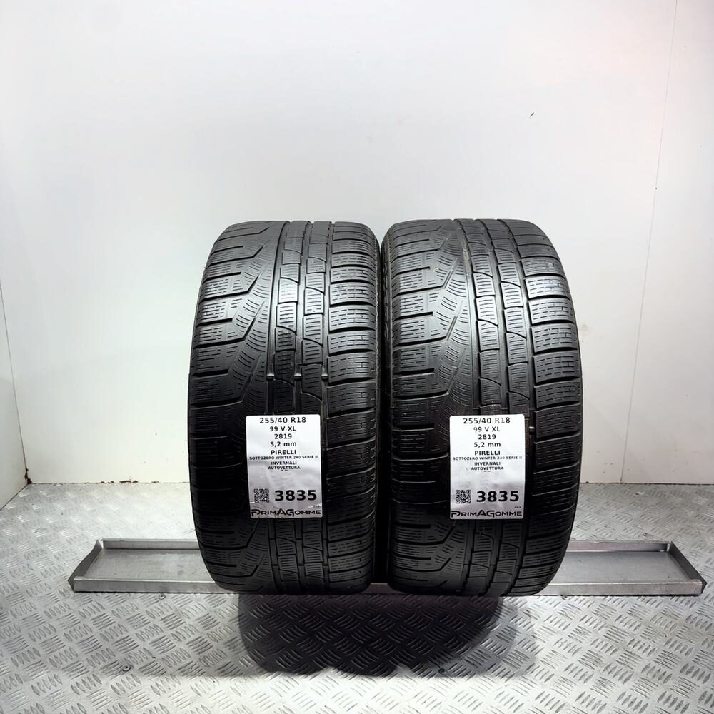 Gomme Usate 255 40 R18 99V XLPirelli Sottozero Winter 240 Serie II Invernali