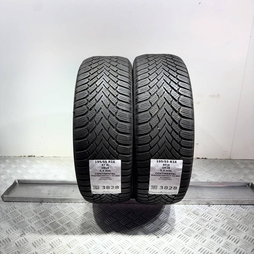 Gomme Usate 195 55 R16 87H Continental Wintercontact TS 860 74% Invernali