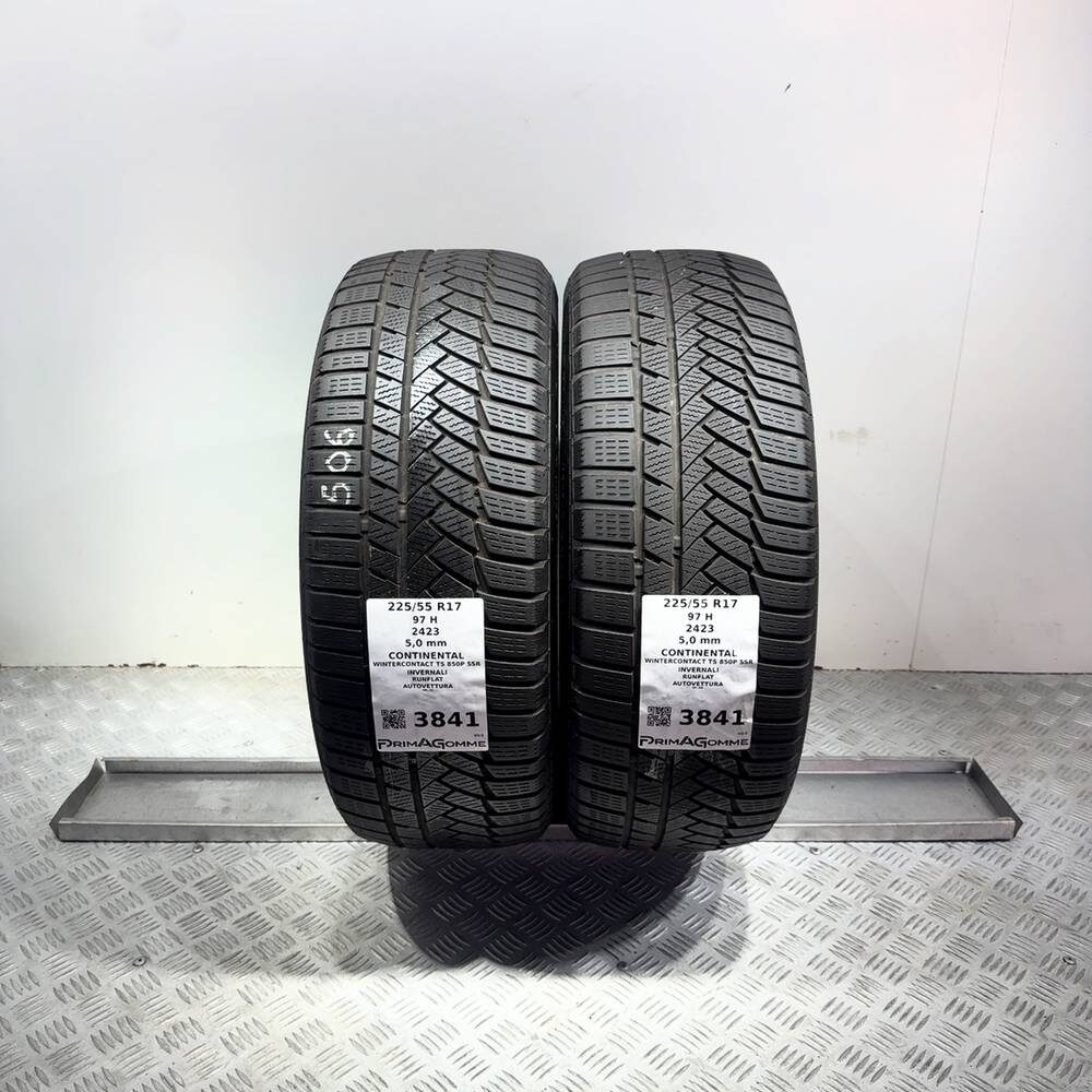 Gomme Usate 225 55 R17 97H Continental Wintercontact TS 850P RunFlat Invernali