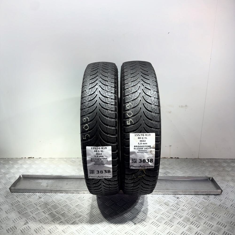 Gomme Usate 155 70 R19 XL 88Q Bridgestone Blizzak LM500 71% Invernali