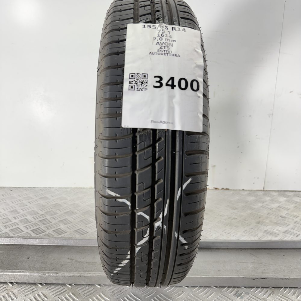 Gomma Usata 155 65 R14 75T AVON ZT5 98% Estivo