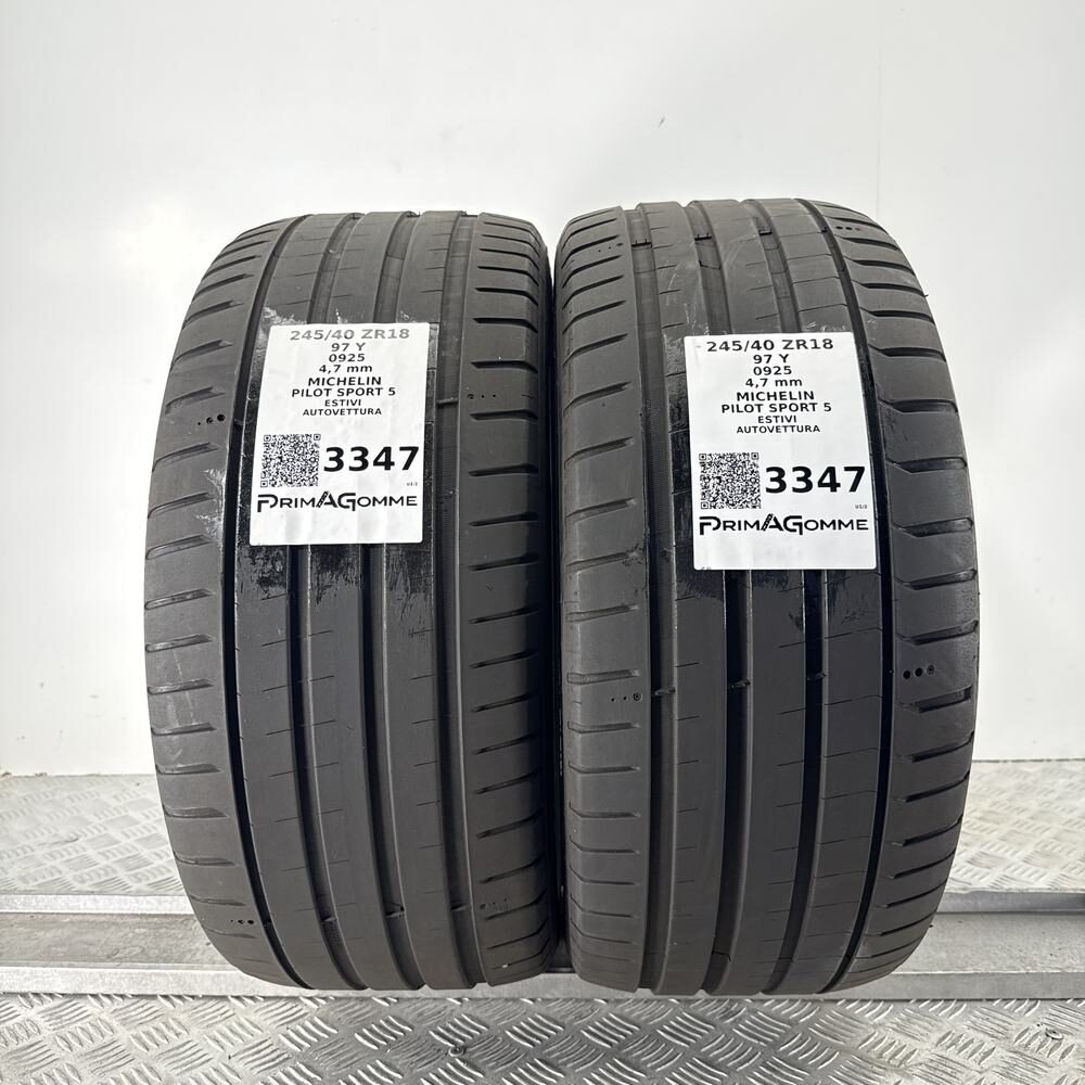 Gomme Usate 245 40 ZR18 XL 97Y MICHELIN PILOT SPORT 5 Estive