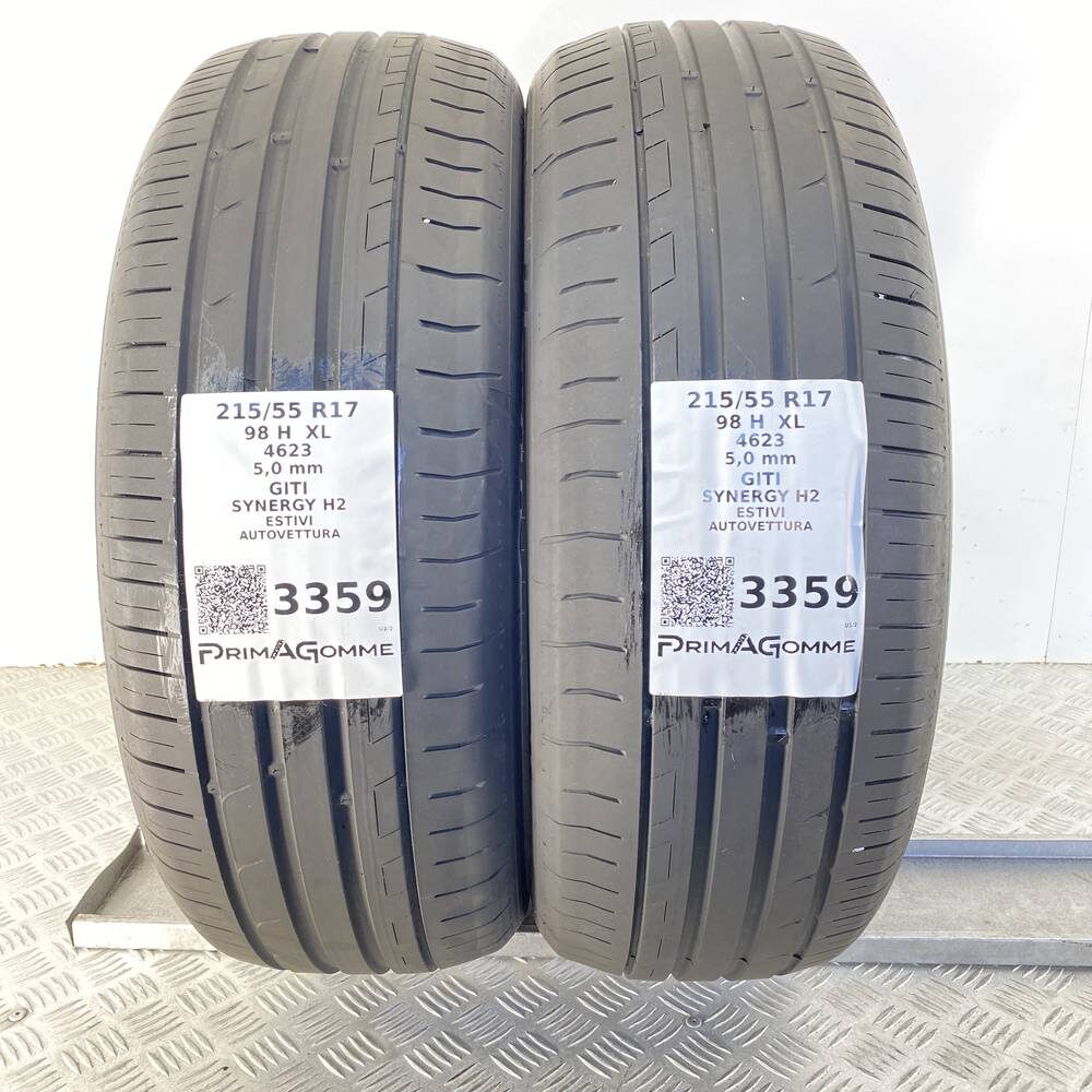 Gomme Usate 215 55 R17 XL 98H Giti Synergy H2 71% Estive