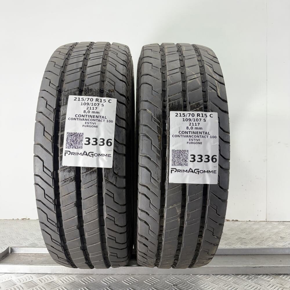 Gomme Usate 215 70 R15C 109/107S CONTINENTAL CONTIVANCONTACT 100 98% Estive