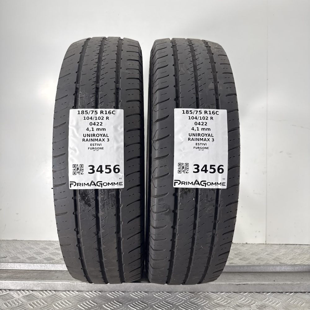 Gomme Usate 185 75 R16C 104/102R UNIROYAL RAINMAX 3 Estive