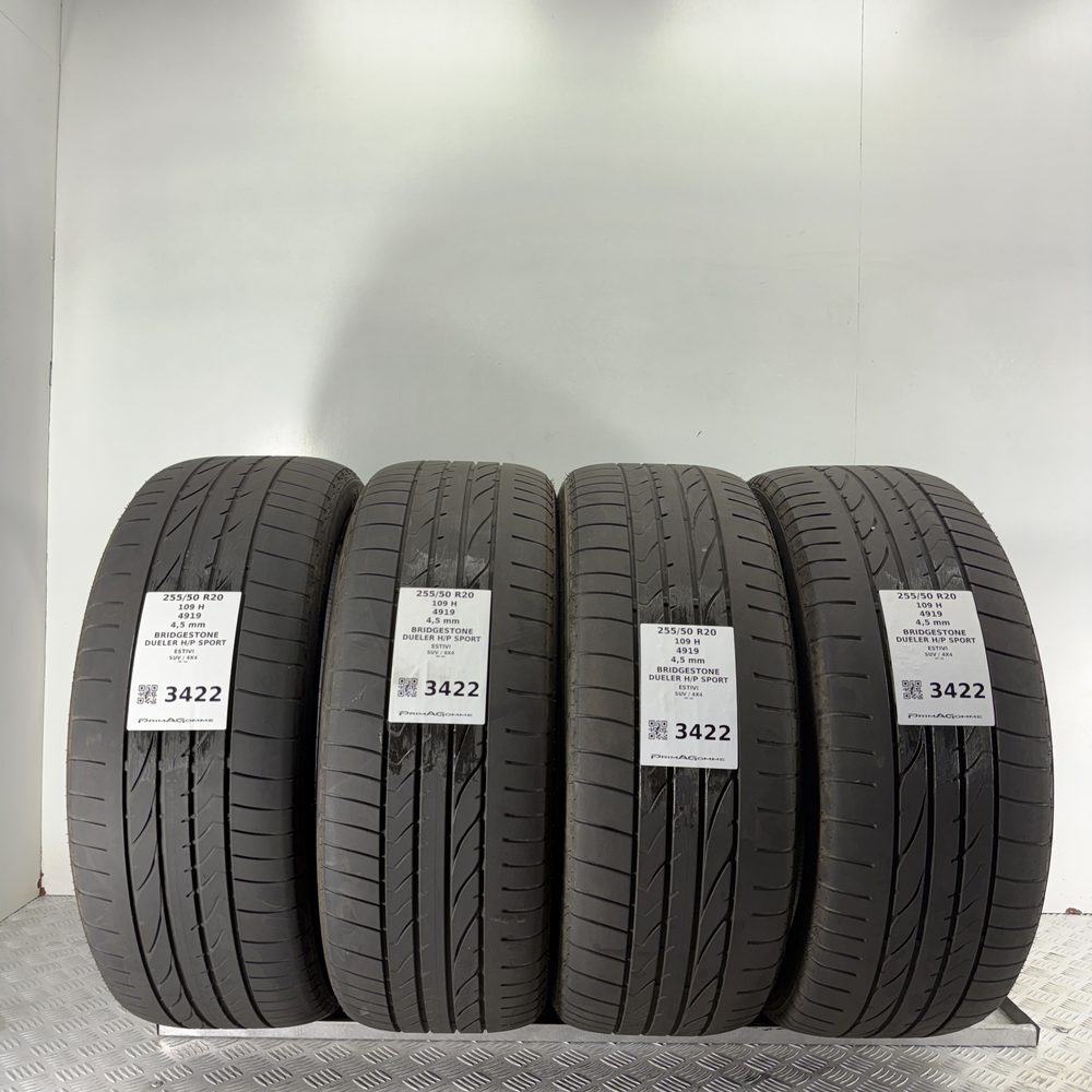 Gomme Usate 255 50 R20 109H BRIDGESTONE DUELER H/P SPORT estivi