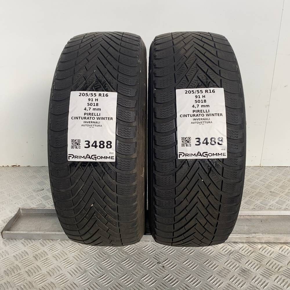 Gomme Usate 205 55 R16 91H Pirelli Cinturato Winter Invernali