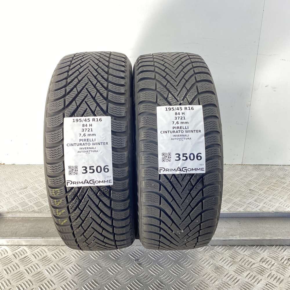 Gomme Usate 195 45 R16 84H Pirelli Cinturato Winter 98% Invernali