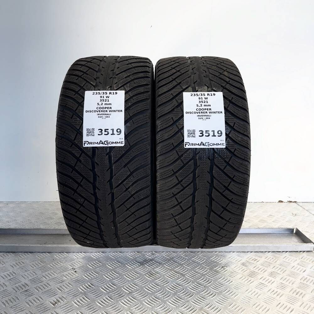 Gomme Usate 235 35 R19 91W XL Cooper Discoverer Winter 74% Invernali