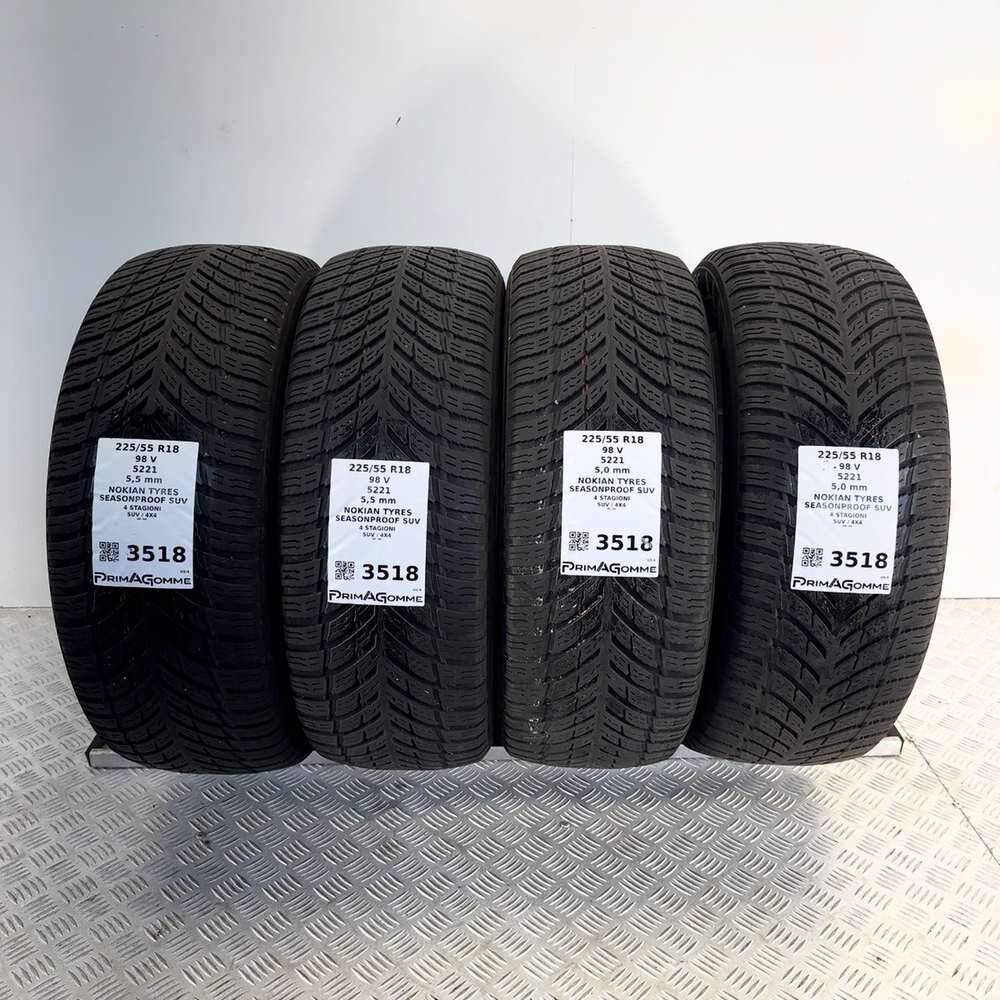 Gomme Usate 225 55 R18 98V Nokian Tyres Seasonproof SUV 71% 4 Stagioni