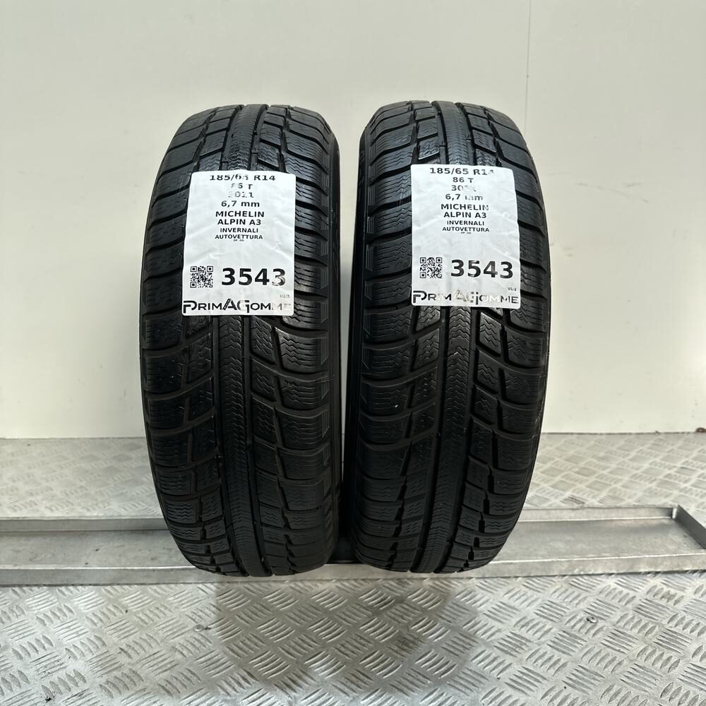 Gomme Usate 185 65 R14 86T Michelin Alpin A3 96% Invernali