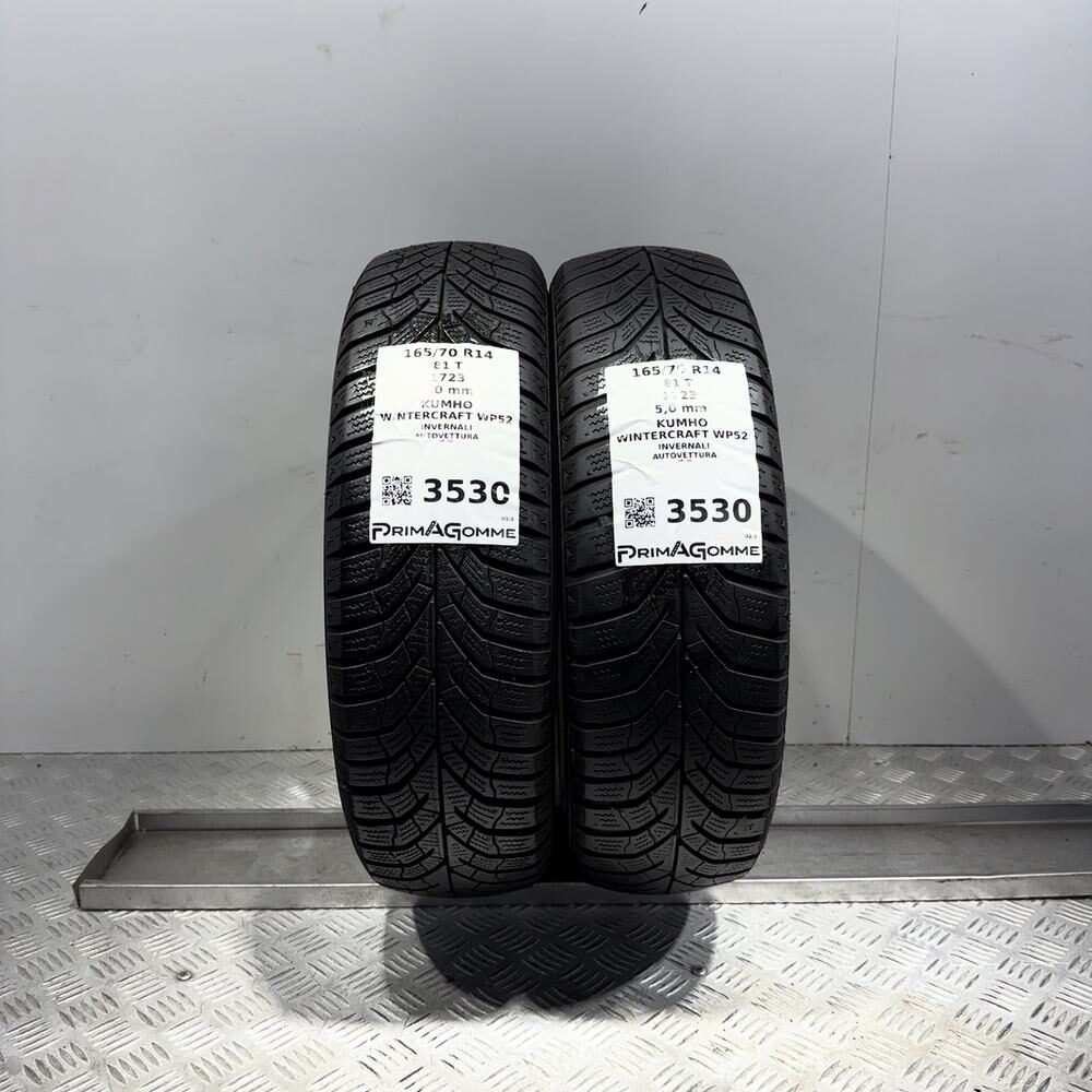Gomme Usate 165 70 R14 81T Kumho Wintercraft WP52 71% Invernali