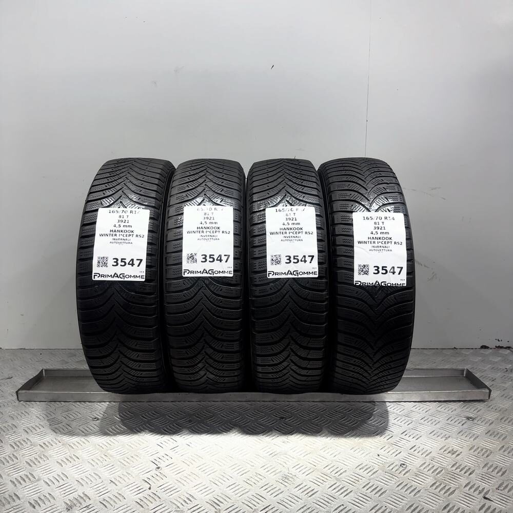 Gomme Usate 165 70 R14 81T Hankook Winter I*Cept RS2 Invernali