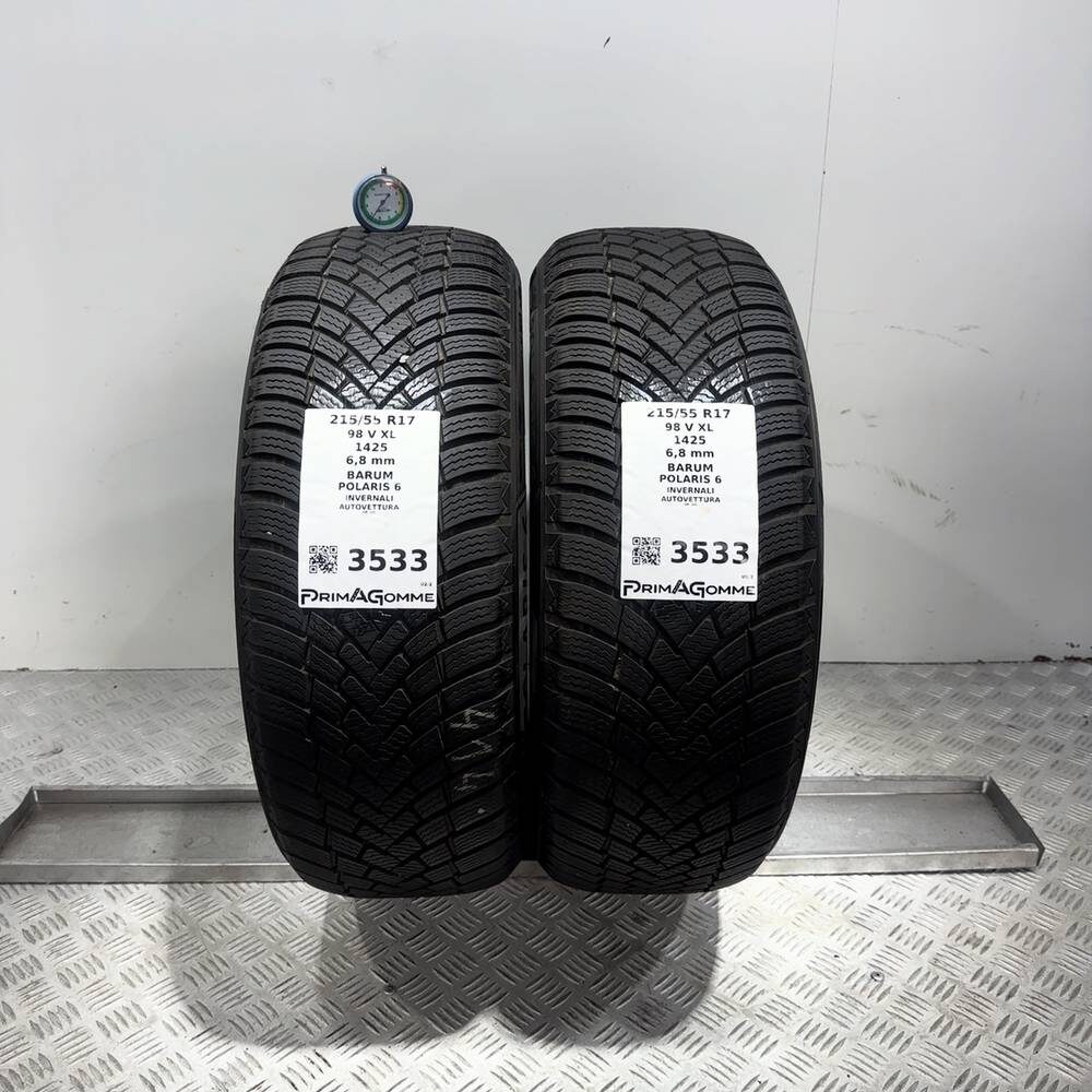 Gomme Usate 215 55 R17 98V XL Barum Polaris 6 97% Invernali