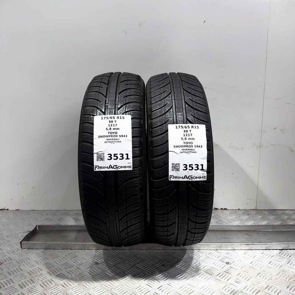 Gomme Usate 175 65 R15 88T Toyo Snowprox S943 83% Invernali