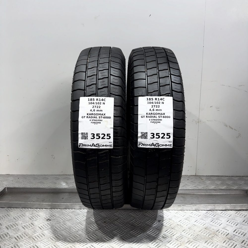 Gomme Usate 185 R14C 104/102N Gt Radial Kargomax ST-6000 4 Stagioni