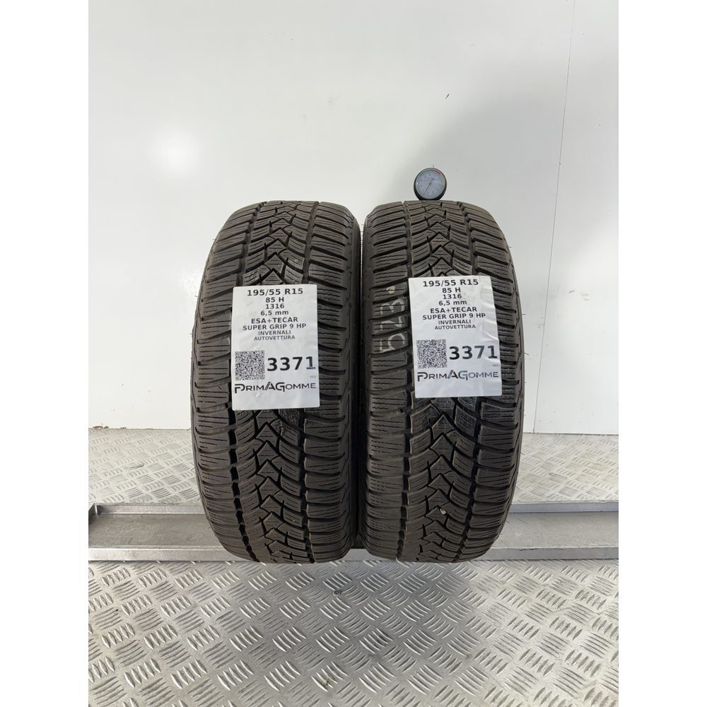 Gomme Usate 195 55 R15 85H Esa Tecar Super Grip 9 HP 93% Invernali