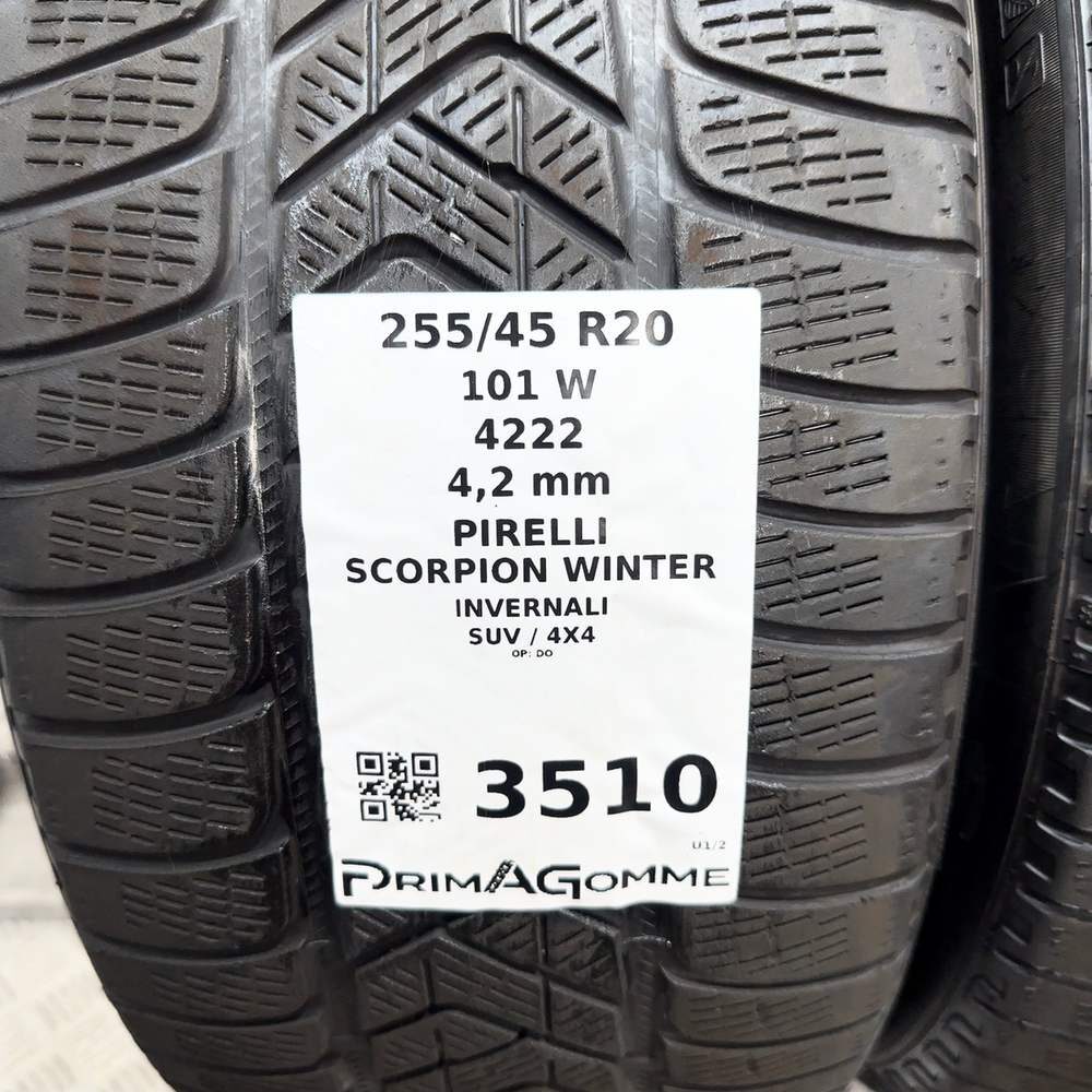 Gomme Usate 255 45 R20 101W Pirelli Scorpion Winter Invernali - immagine 3