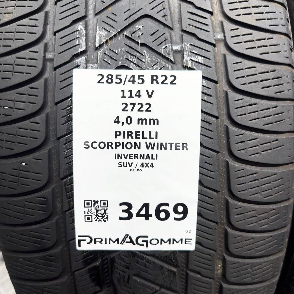Gomme Usate 285 45 R22 114V Pirelli Scorpion Winter Invernali - immagine 3