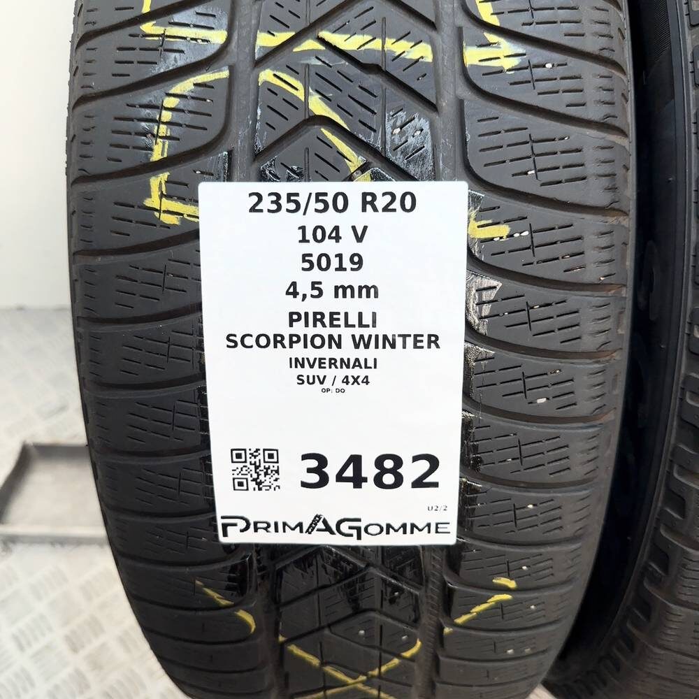 Gomme Usate 235 50 R20 104V Pirelli Scorpion Winter Invernali - immagine 3