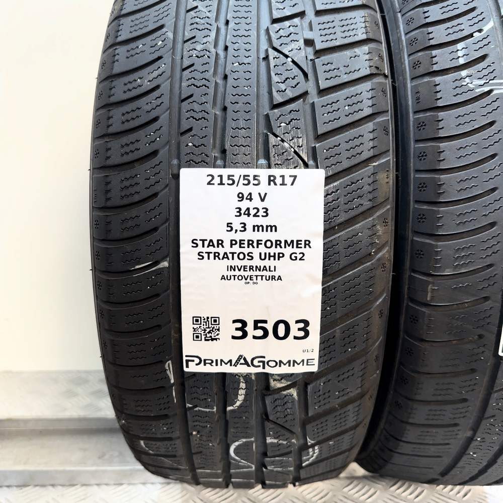 Gomme Usate 215 55 R17 94V Star Performer Stratos Uhp G2 76% Invernali - immagine 3