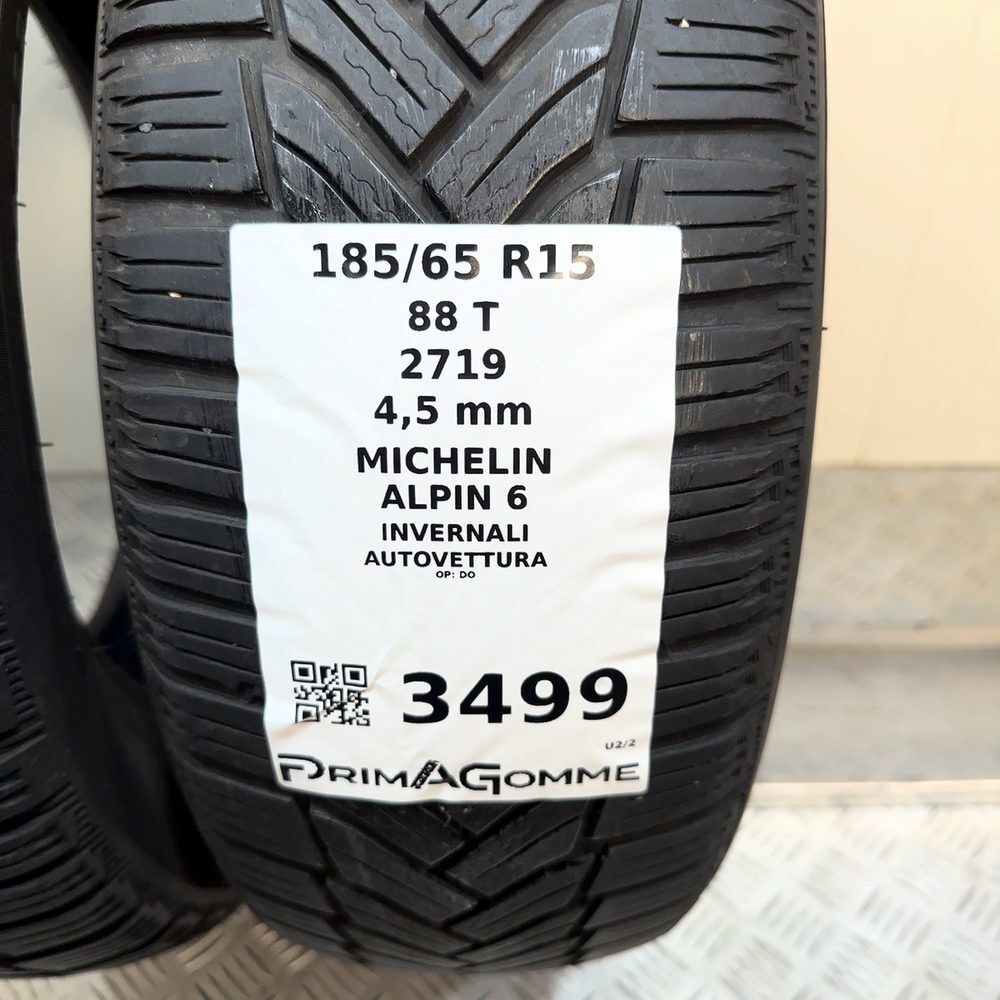 Gomme Usate 185 65 R15 88T Michelin Alpin 6 Invernali - immagine 3
