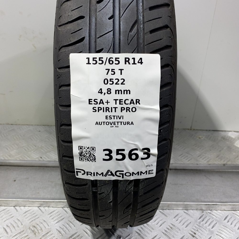Gomma Usata 155 65 R14 75T Esa+ Tecar Spirit Pro Estivo - immagine 3