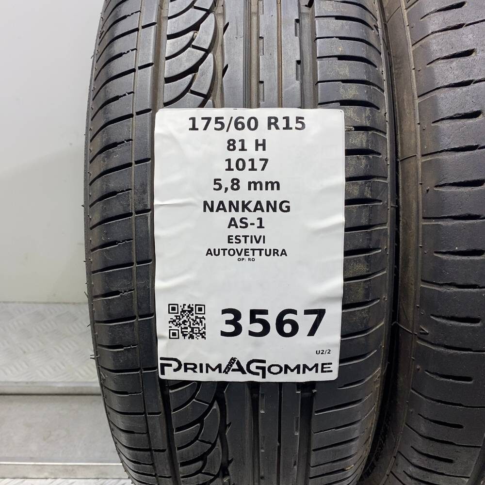 Gomme Usate 175 60 R15 81H Nankang AS-1 83% Estive - immagine 3