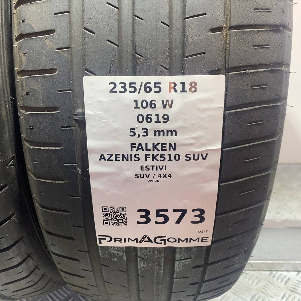 Gomme Usate 235 65 R18 106W Falken Azenis FK510 SUV 76% Estive - immagine 3