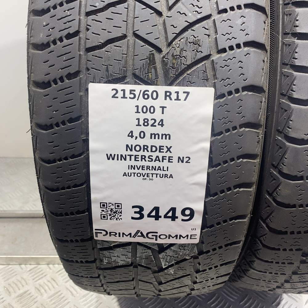 Gomme Usate 215 60 R17 100T XL Nordex Wintersafe N2 Invernali - immagine 3