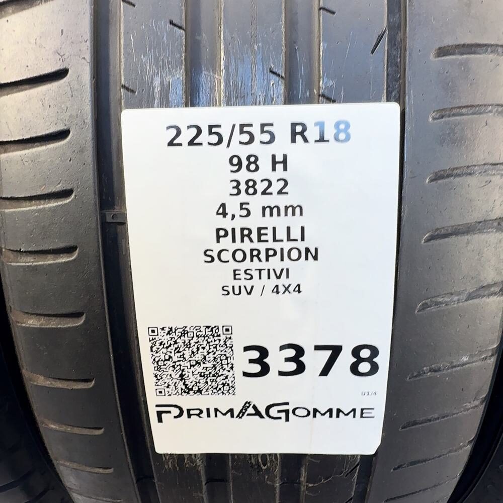Gomme Usate 225 55 R18 98H PIRELLI SCORPION Estive - immagine 3