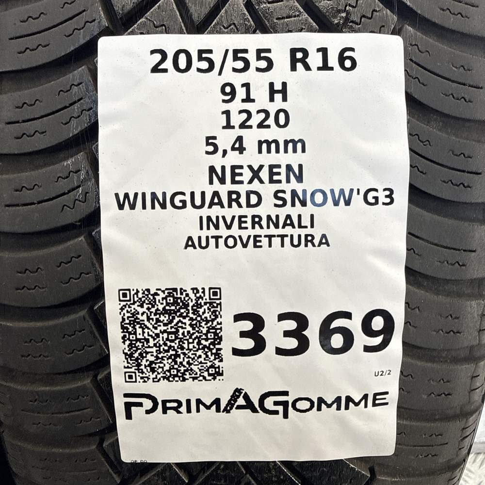 Gomme Usate 205 55 R16 91H NEXEN WINGUARD SNOW'G3 77% Invernali - immagine 3