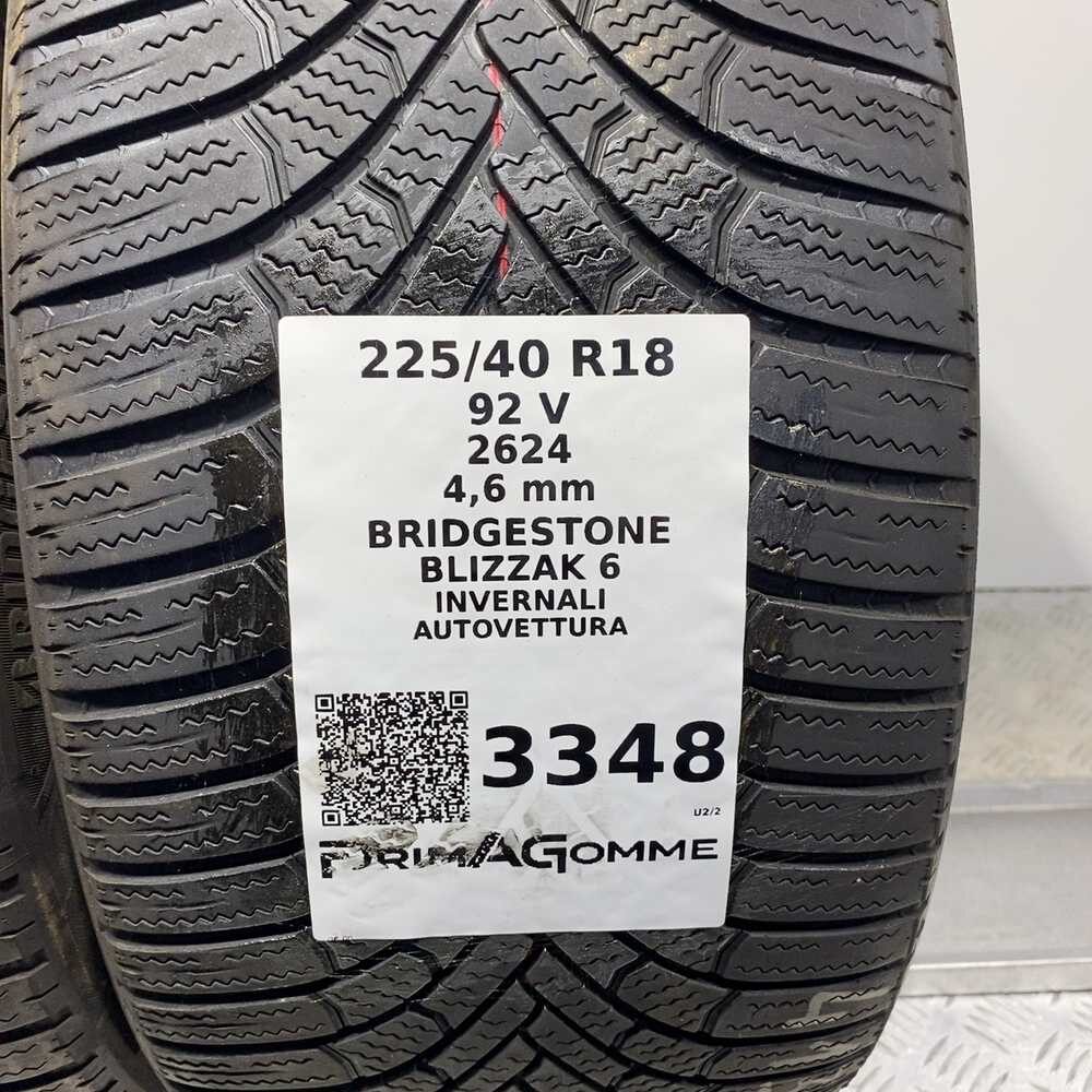 Gomme Usate 225 40 R18 92V Bridgestone Blizzak 6 Invernali - immagine 3
