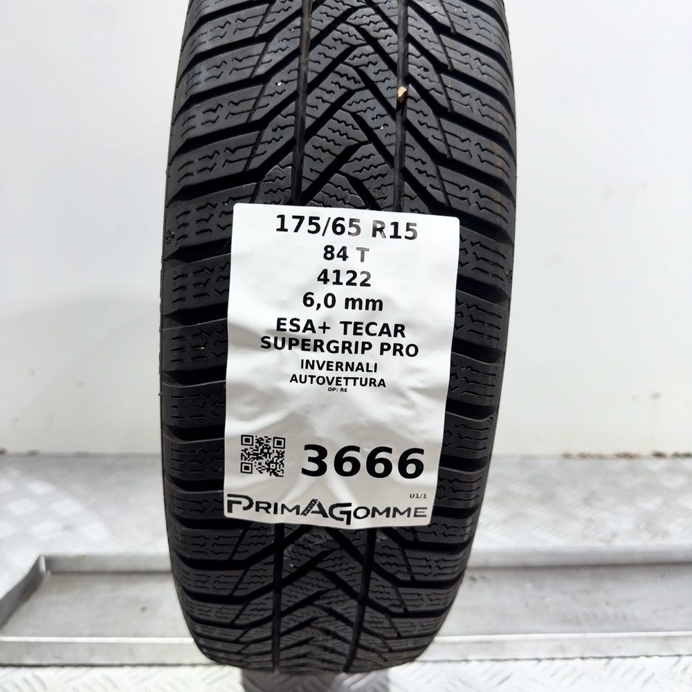 Gomma Usata 175 65 R15 84T Esa+ Tecar Supergrip Pro 86% Invernale - immagine 3