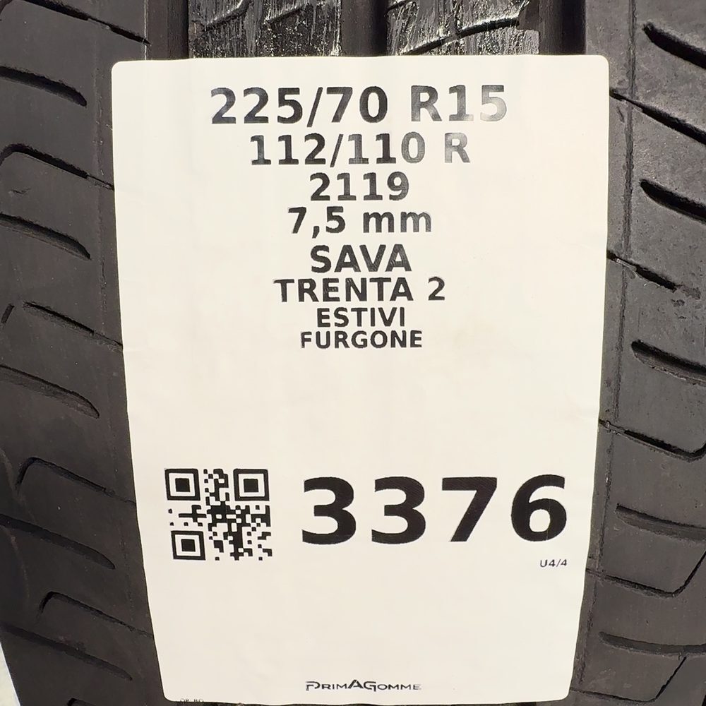 Gomme Usate 225 70 R15C 112/110R SAVA TRENTA 2 98% Estive - immagine 3