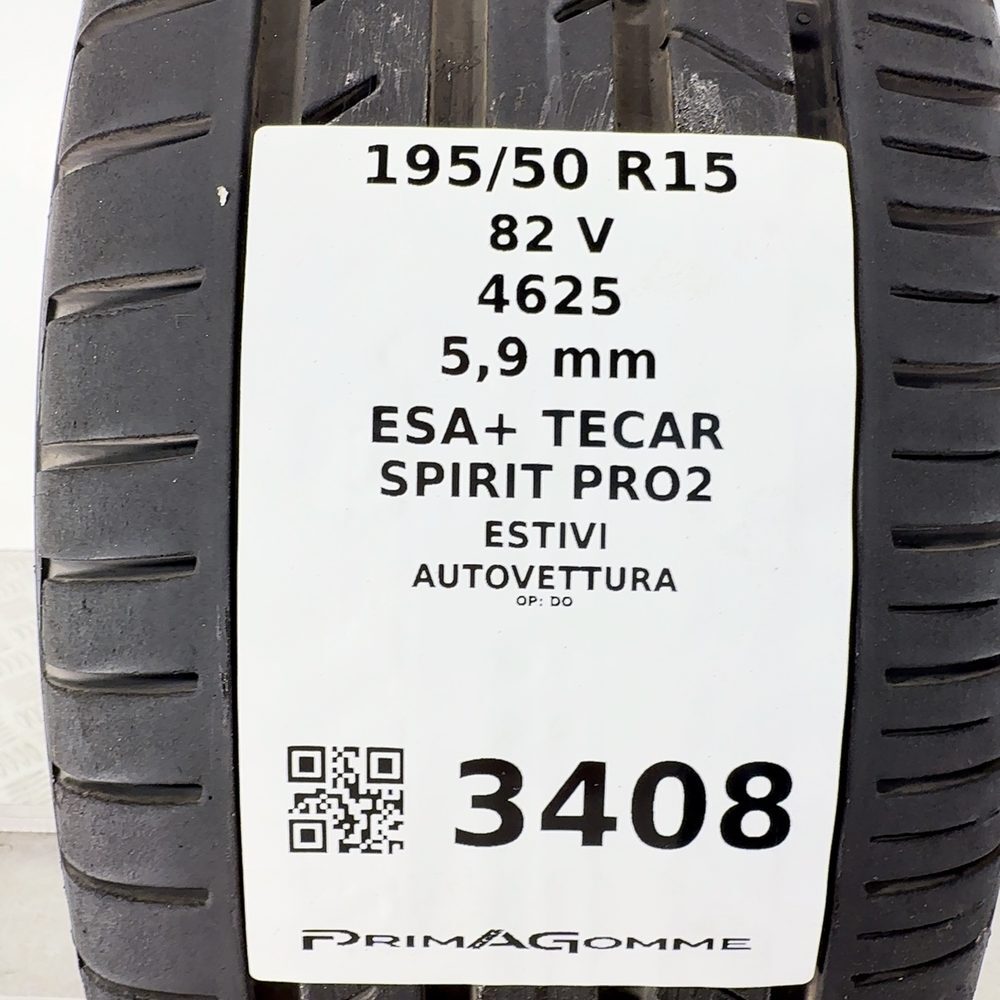 Gomma Usata 195 50 R15 82V ESTE ESATECAR SPIRIT PRO2 84% Estivo - immagine 3