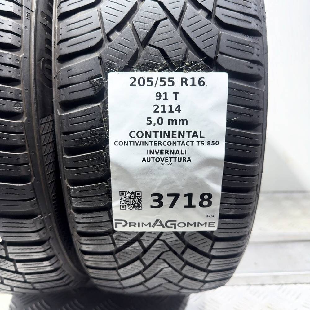 Gomme Usate 205 55 R16 91T Continental Contiwintercontact TS 850 71% Invernali - immagine 3