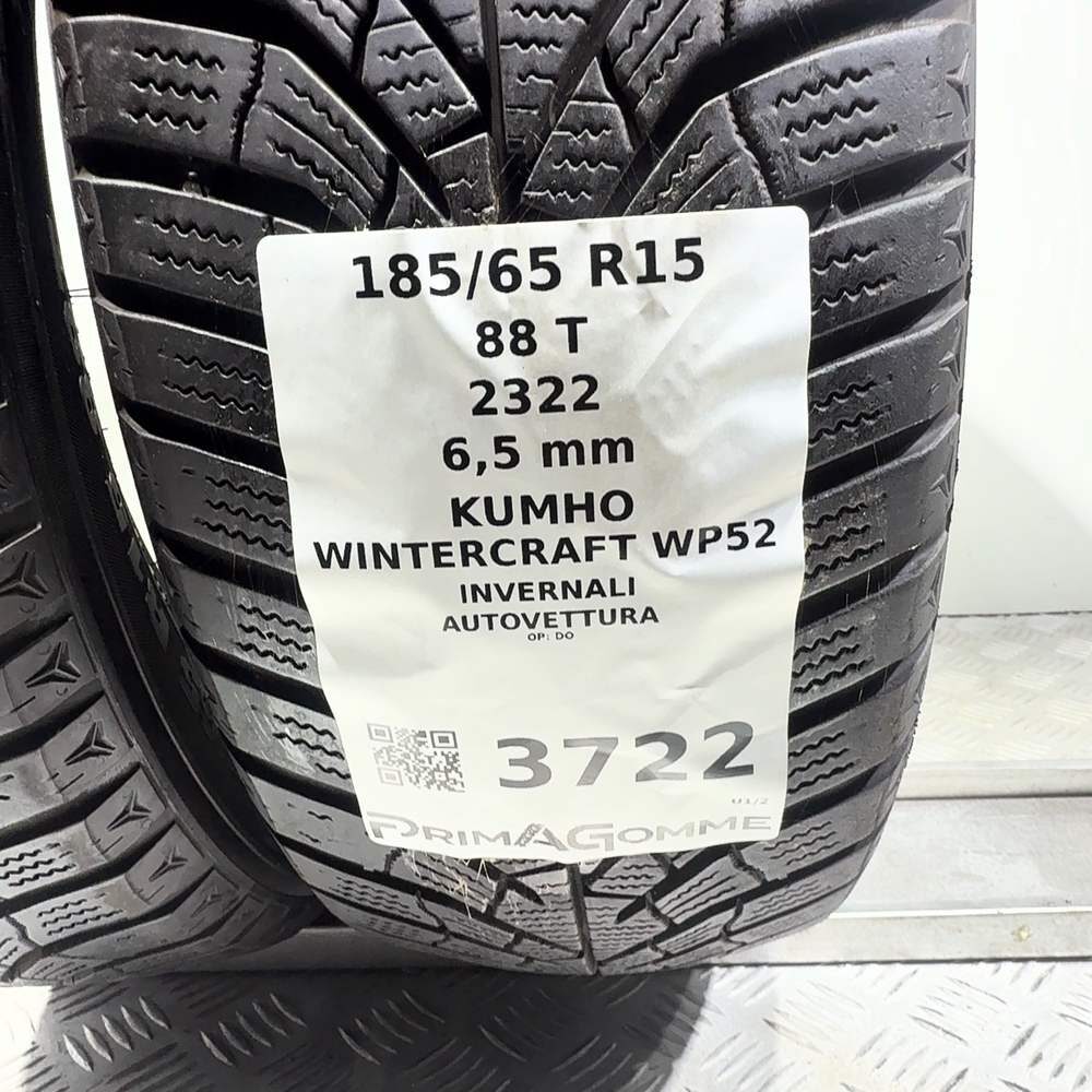 Gomme Usate 185 65 R15 88T Kumho Wintercraft WP52 93% Invernali - immagine 3