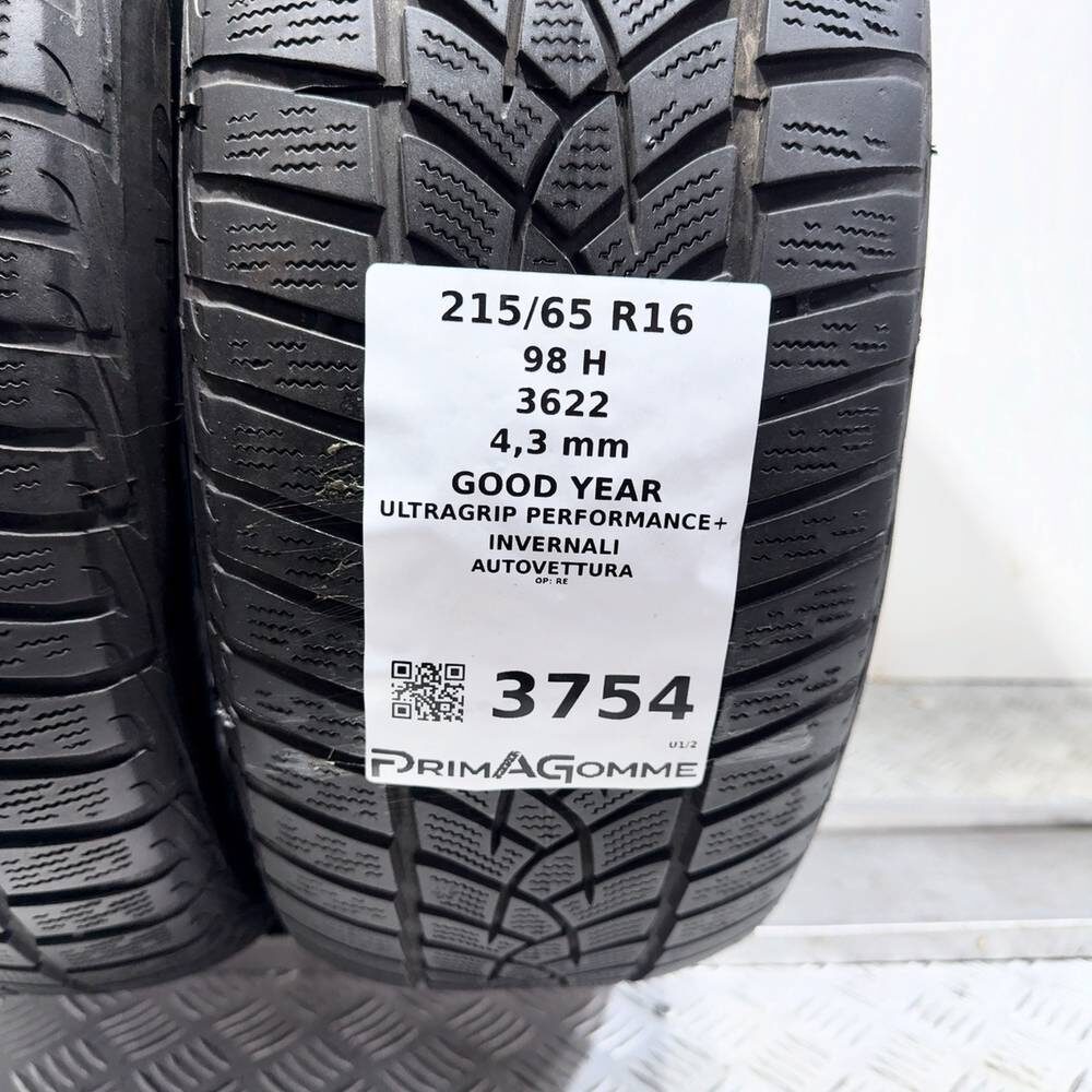 Gomme Usate 215 65 R16 98H Goodyear Ultragrip Performance+ Invernali - immagine 3