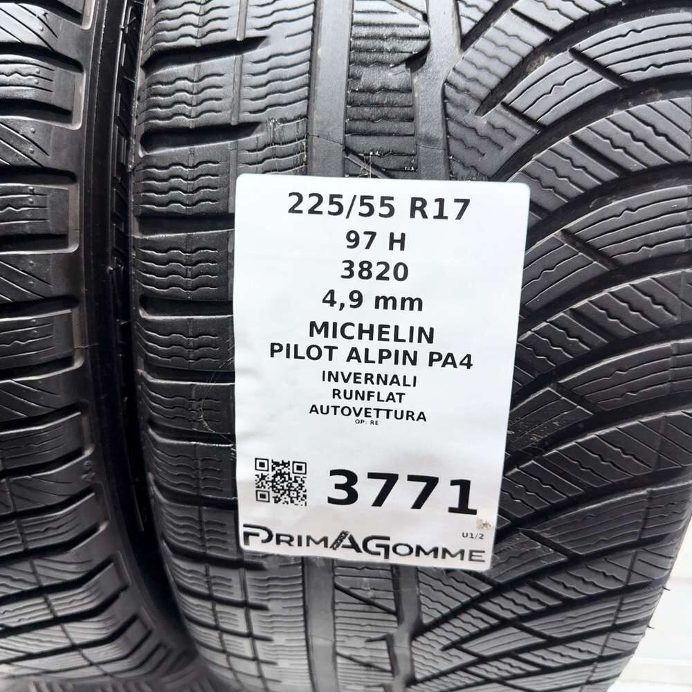 Gomme Usate 225 55 R17 97H Michelin Pilot Alpin PA4 RunFlat Invernali - immagine 3