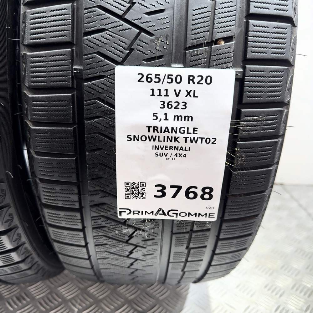 Gomme Usate 265 50 R20 111V XL Triangle Snowlink Twt02 73% Invernali - immagine 3