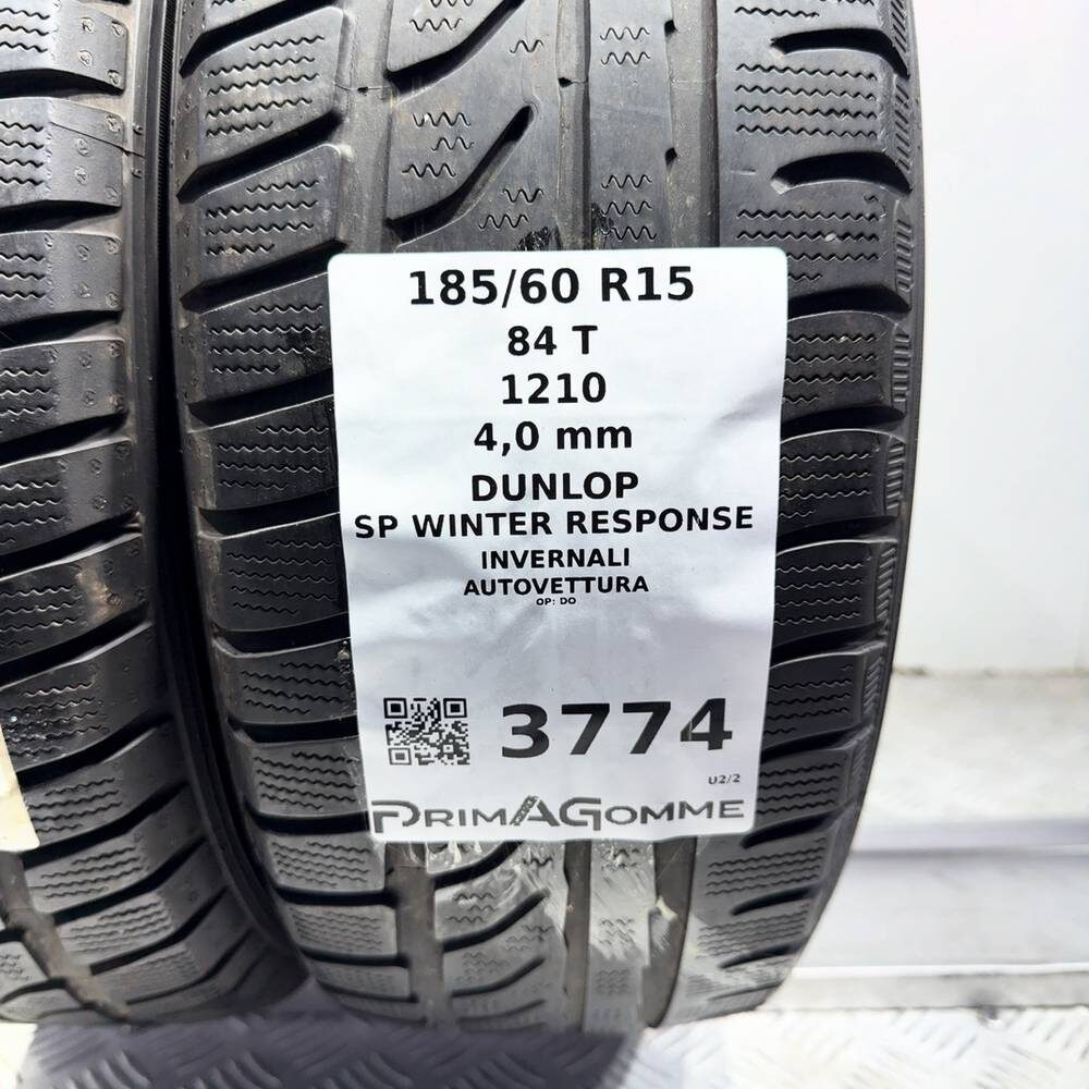 Gomme Usate 185 60 R15 84T Dunlop SP Winter Response Invernali - immagine 3