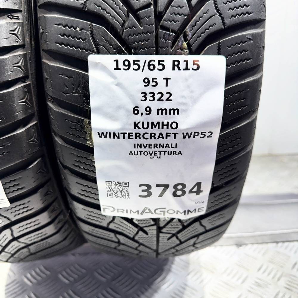 Gomme Usate 195 65 R15 95T Kumho Wintercraft WP52 98% Invernali - immagine 3
