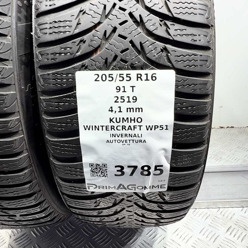 Gomme Usate 205 55 R16 91T Kumho Wintercraft WP51 Invernali - immagine 3