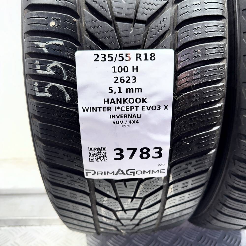 Gomme Usate 235 55 R18 100H Hankook Winter I*Cept Evo3 X 73% Invernali - immagine 3